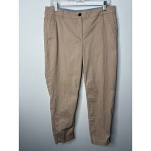 Talbots The Weekend Chino Womens 10 Beige Twill Mid-Rise Clean Girl Classic